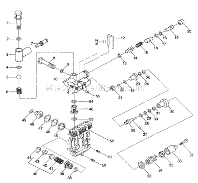 Page Q Diagram and Parts List for A2701  Briggs and Stratton Pressure Washer